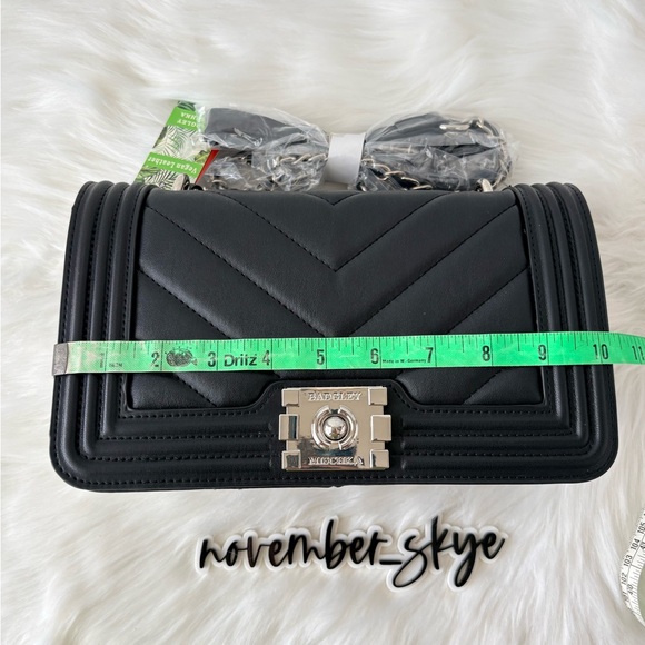 Badgley Mischka Quilted Black Crossbody - Picture 8 of 12